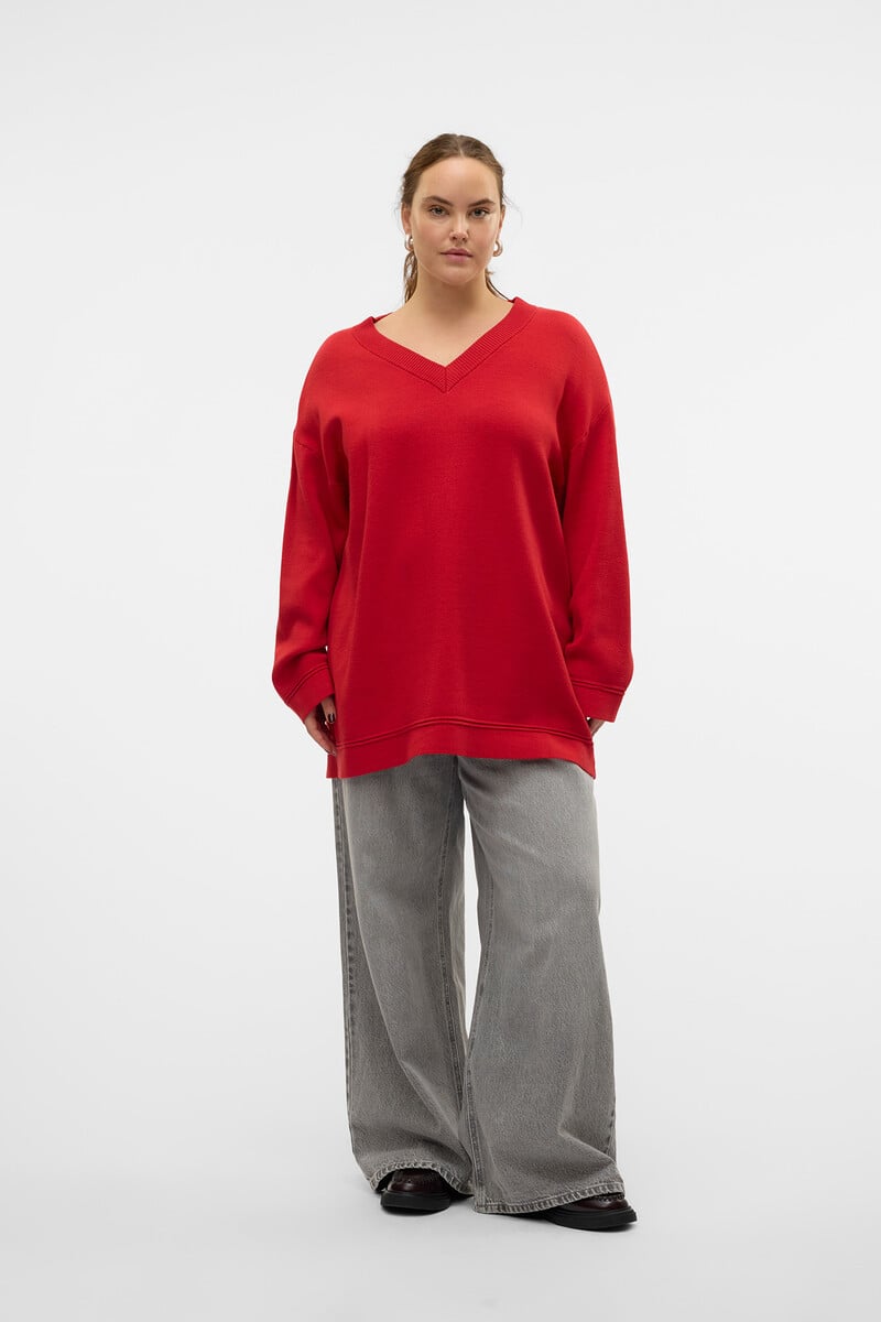 Cortefiel Jersey Cuello Pico Talla Grande