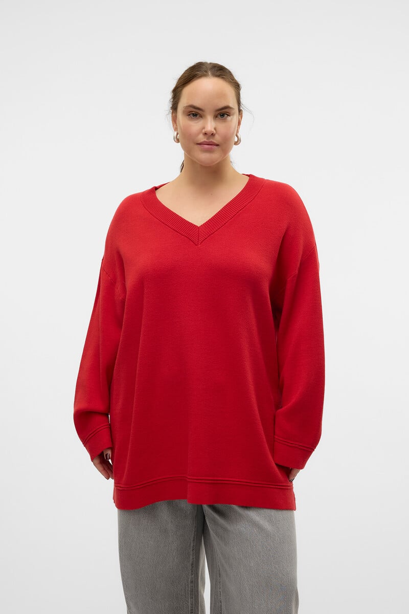 Cortefiel Jersey Cuello Pico Talla Grande