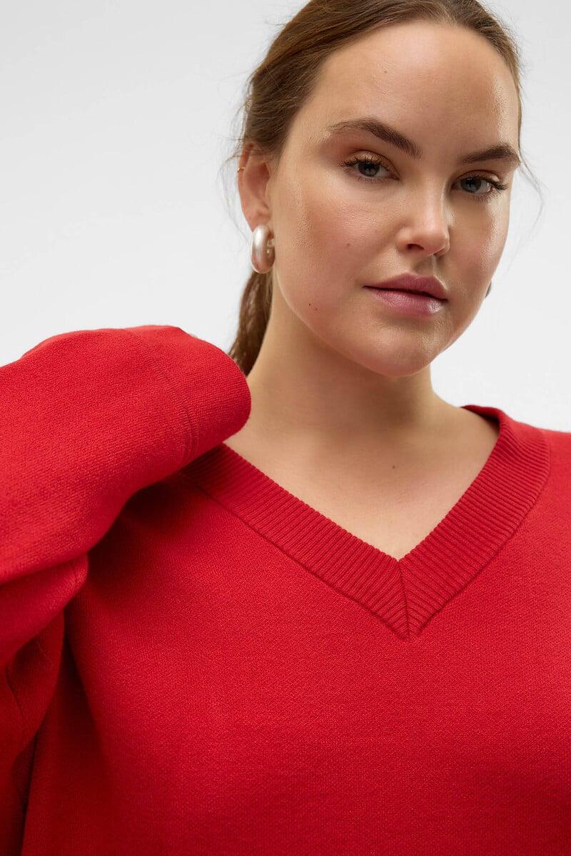 Cortefiel Jersey cuello pico talla grande