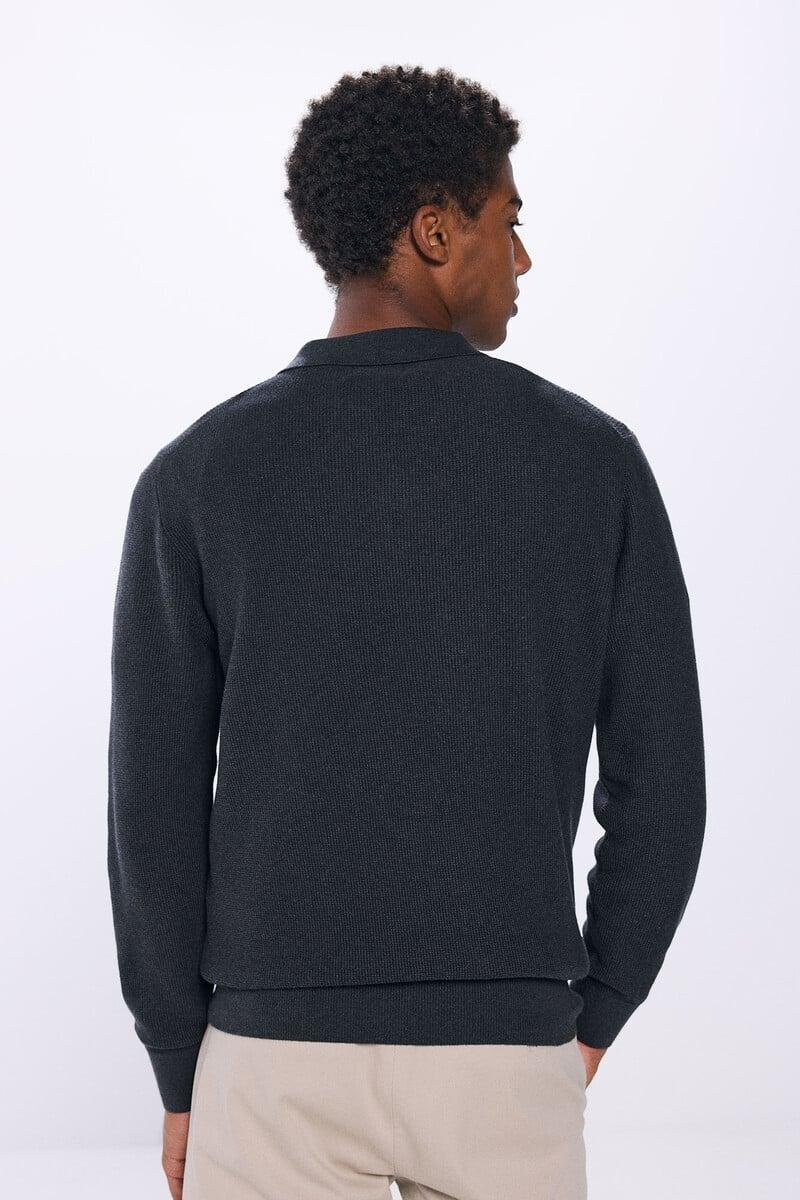 Cortefiel Jersey Cuello Polo Estructura