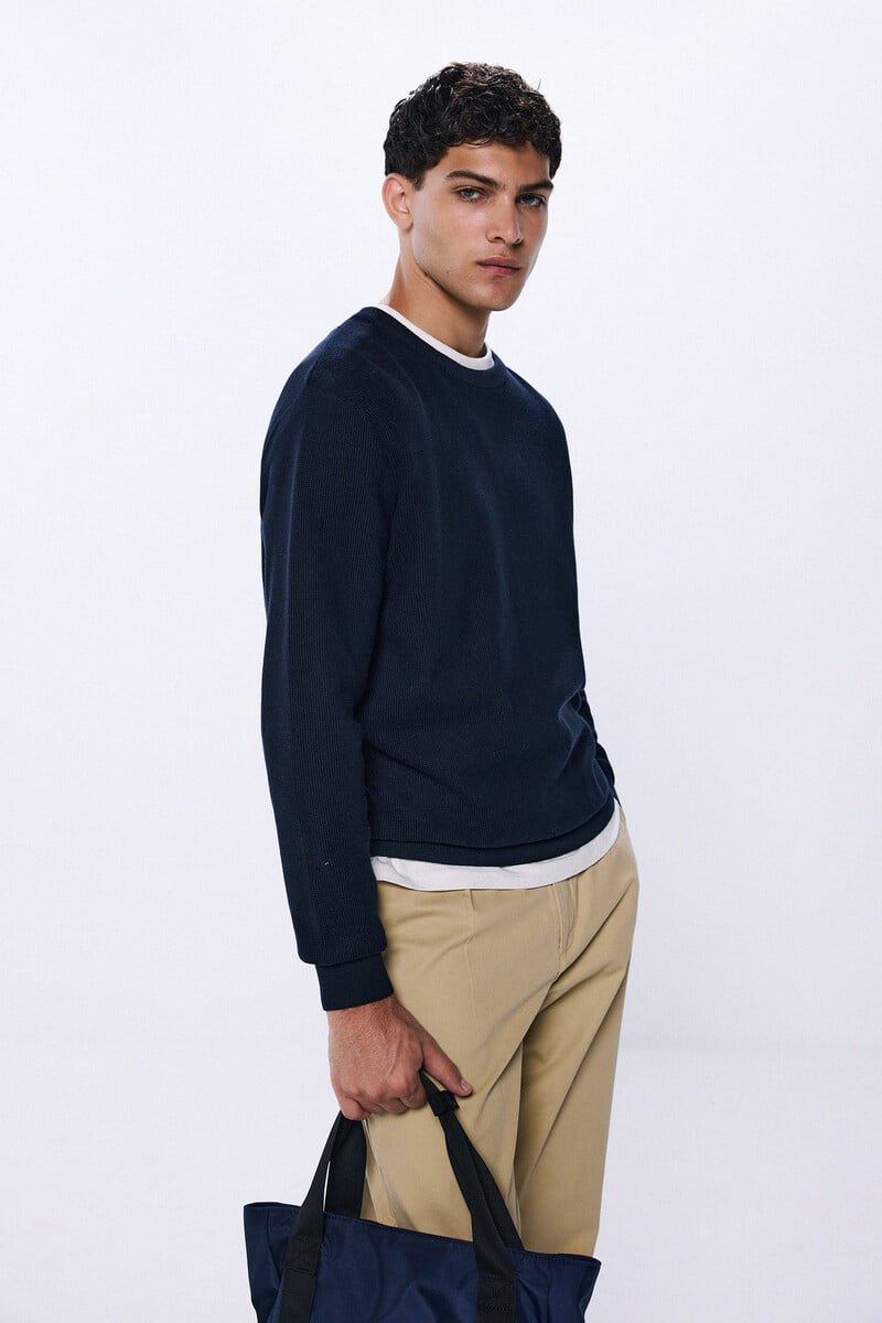 Cortefiel Jersey Cuello Redondo