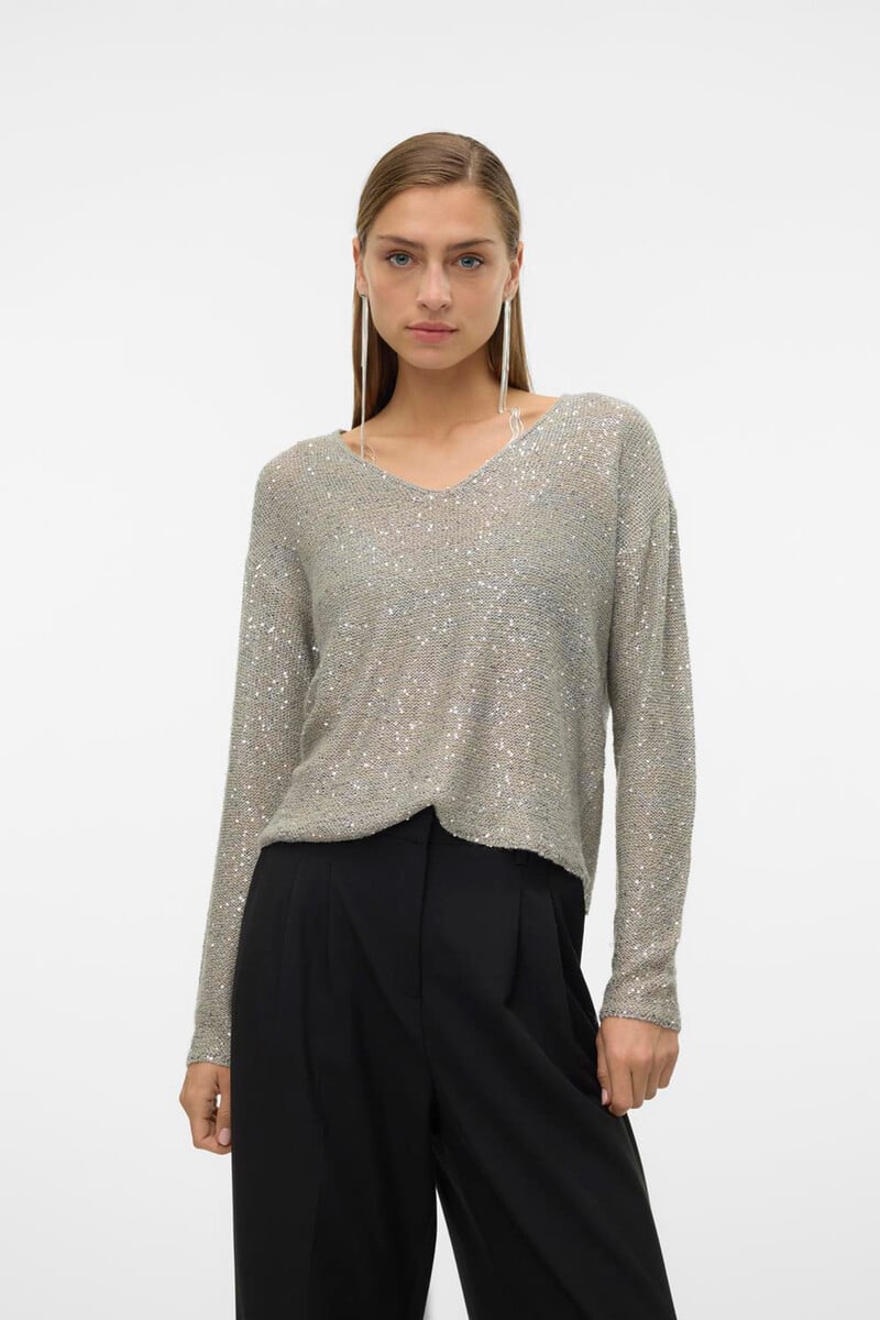 Cortefiel Jersey De Lurex Y Lentejuelas