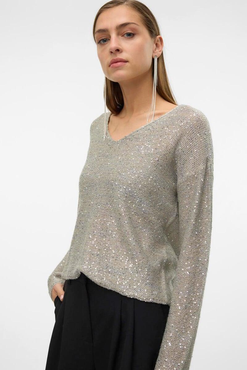Cortefiel Jersey de lurex y lentejuelas