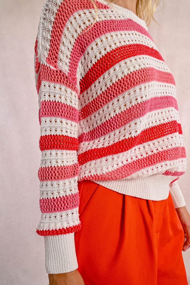 Cortefiel Jersey De Manga Larga De Rayas