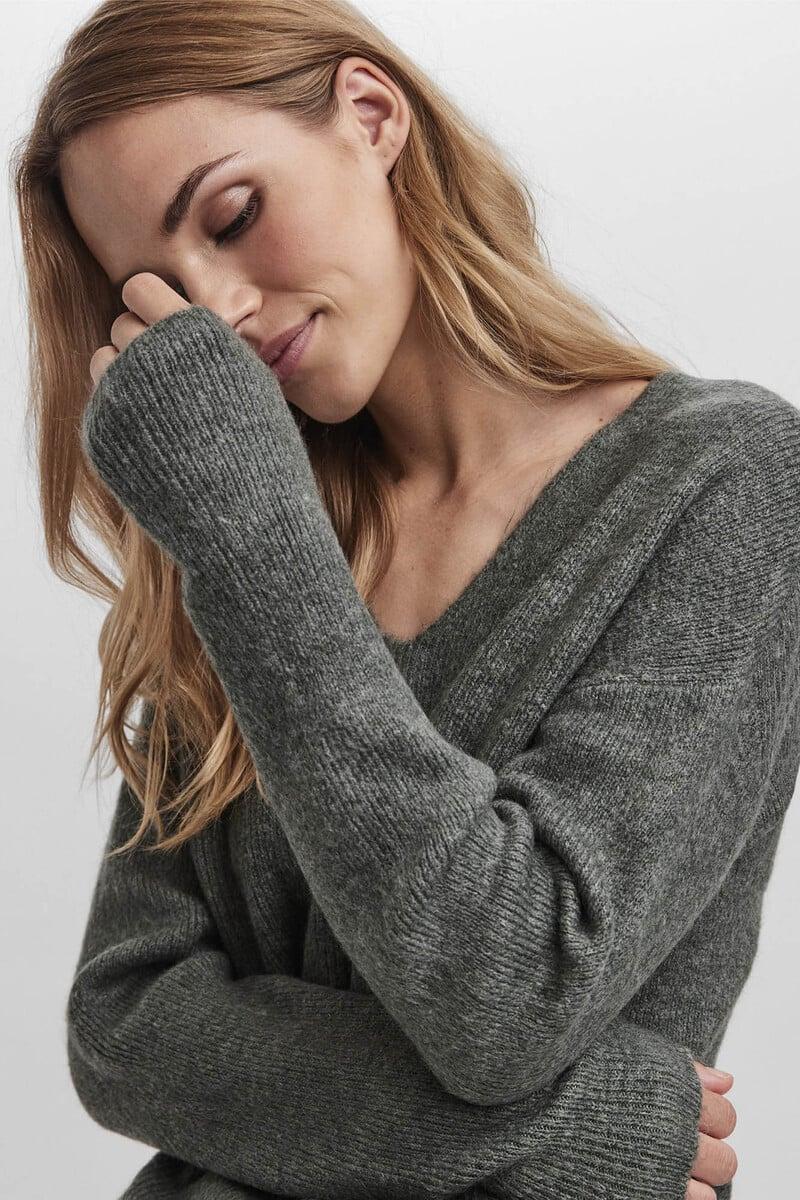 Cortefiel Jersey de mujer básico con escote pico