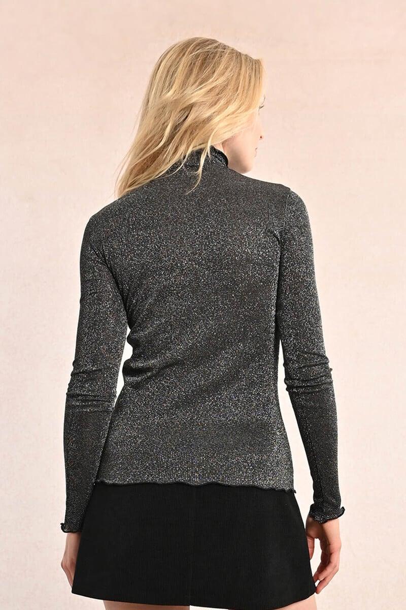 Cortefiel Jersey De Mujer De Manga Larga Brillante