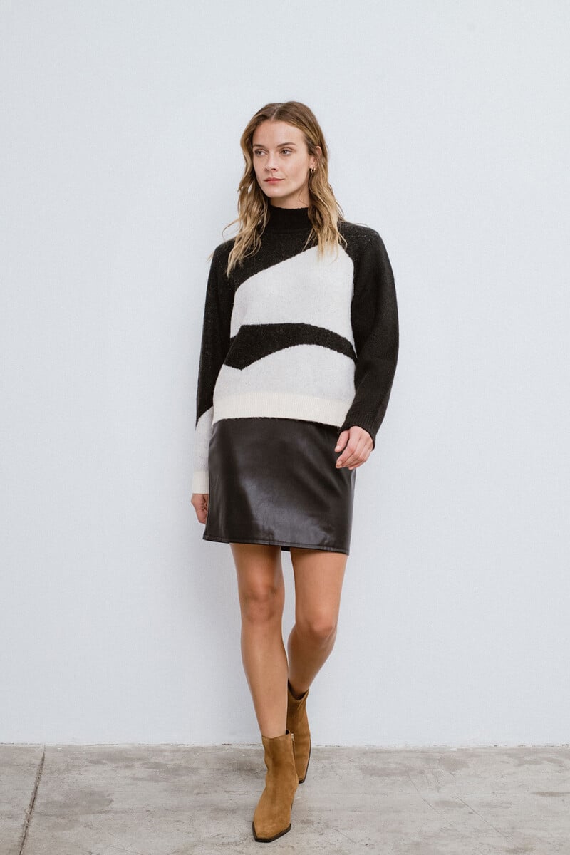 Cortefiel Jersey De Punto Color Block