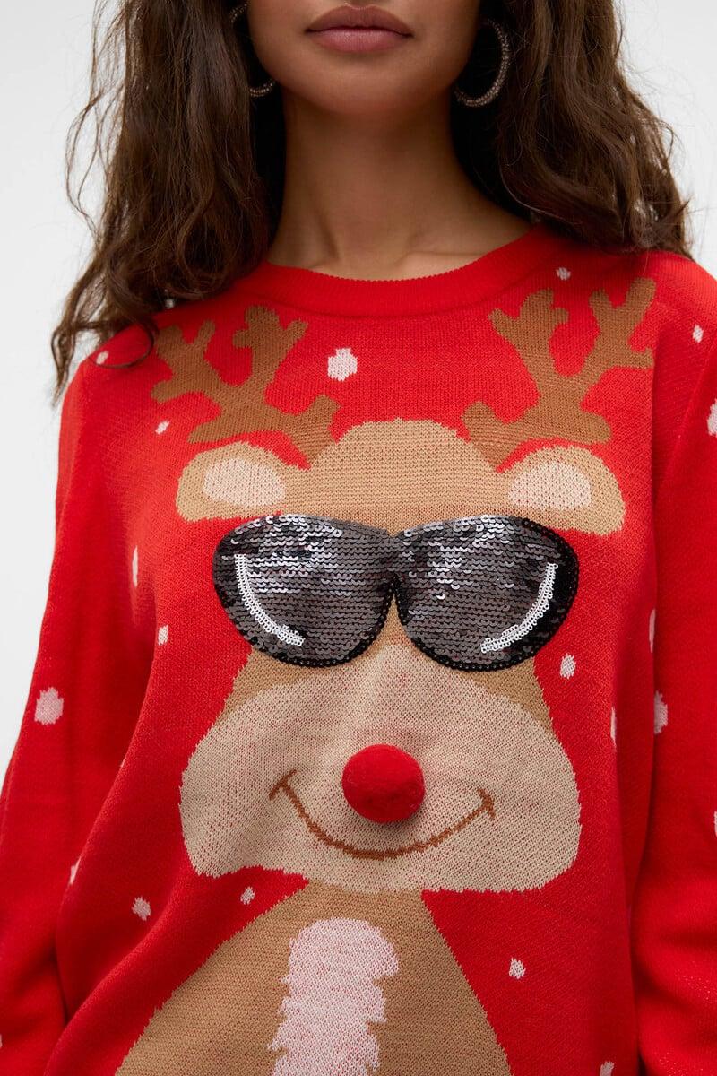 Cortefiel Jersey De Punto Con Diseño Navideño