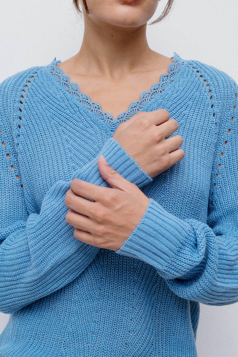 Cortefiel Jersey De Punto Con Encaje