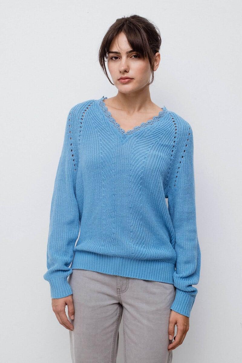 Cortefiel Jersey de punto con encaje