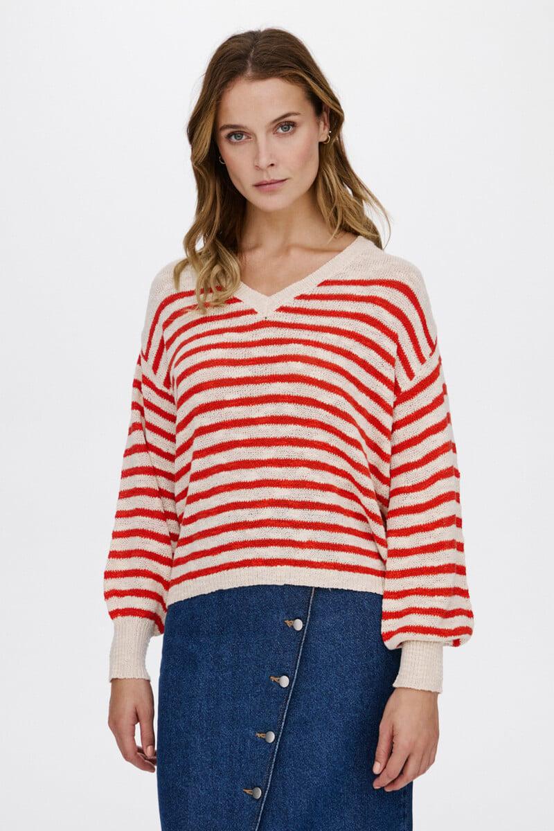 Cortefiel Jersey De Punto Con Rayas