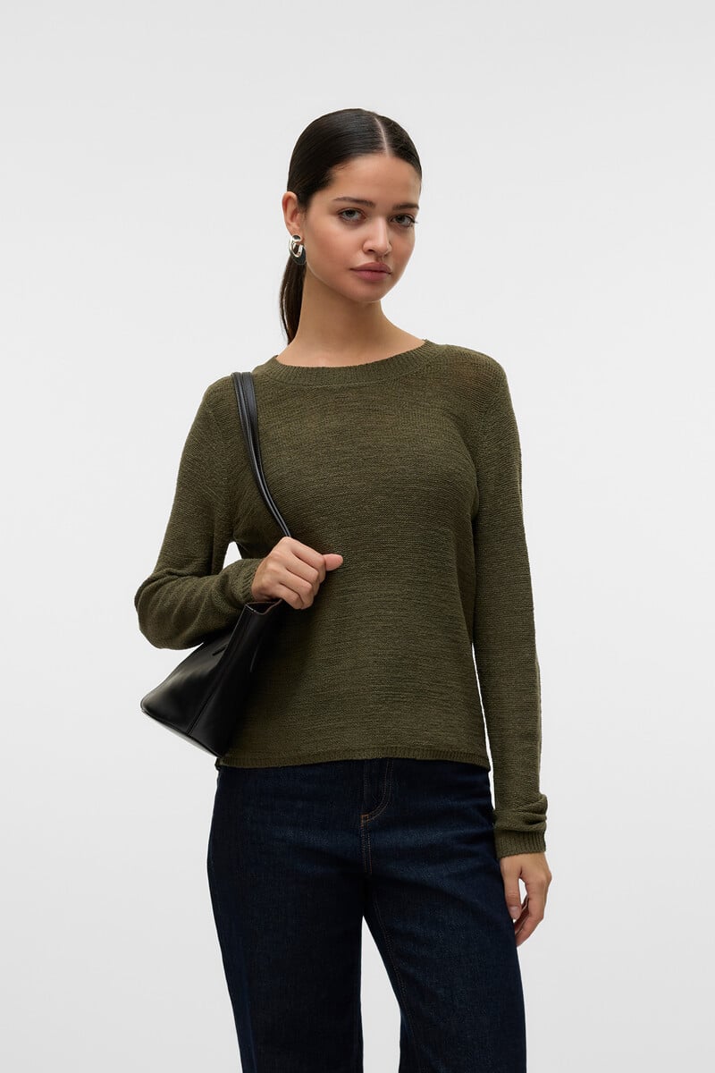 Cortefiel Jersey De Punto Cuello Redondo