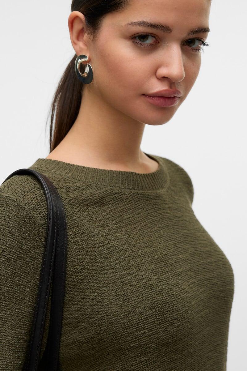 Cortefiel Jersey de punto cuello redondo