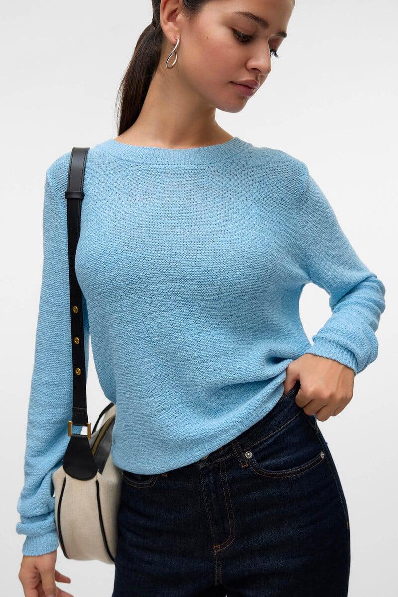 Cortefiel Jersey de punto cuello redondo