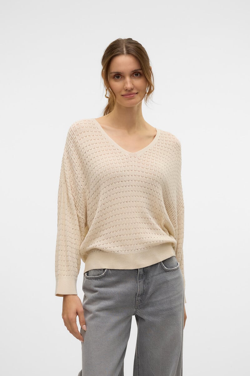 Cortefiel Jersey De Punto Fino Con Estructura