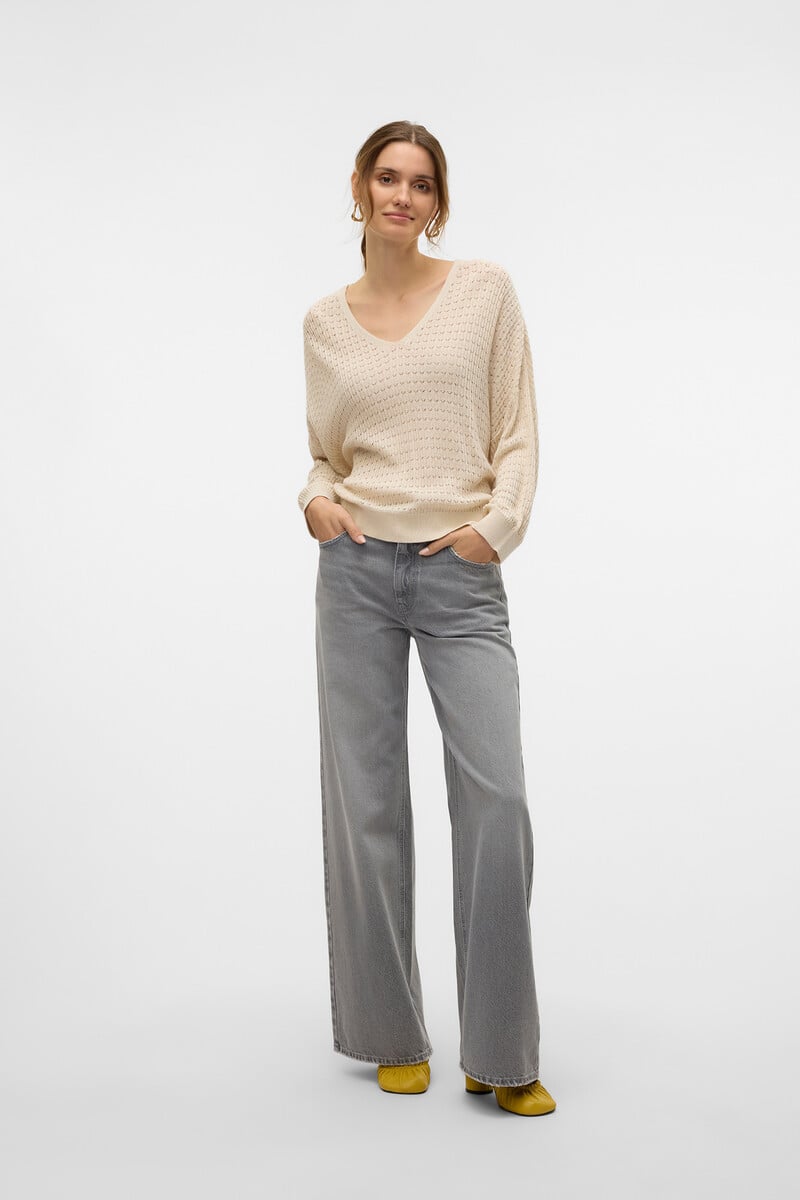 Cortefiel Jersey De Punto Fino Con Estructura