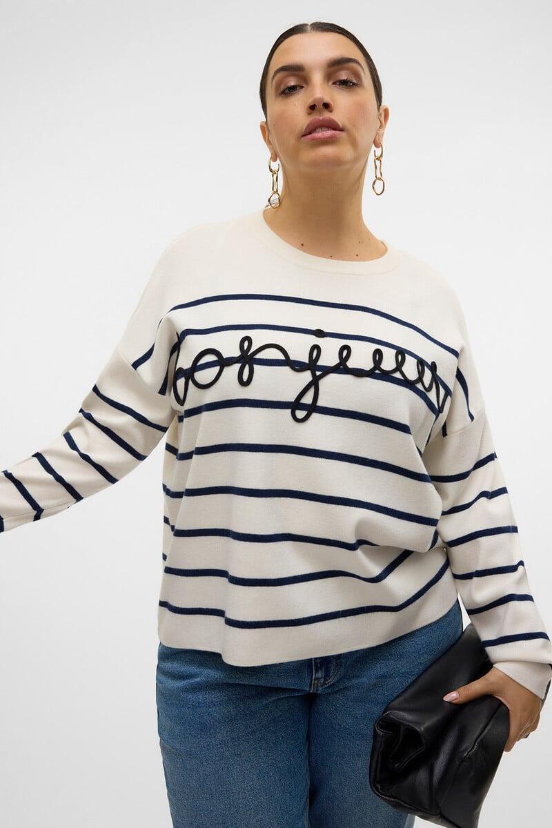 Cortefiel Jersey De Punto Fino Talla Grande