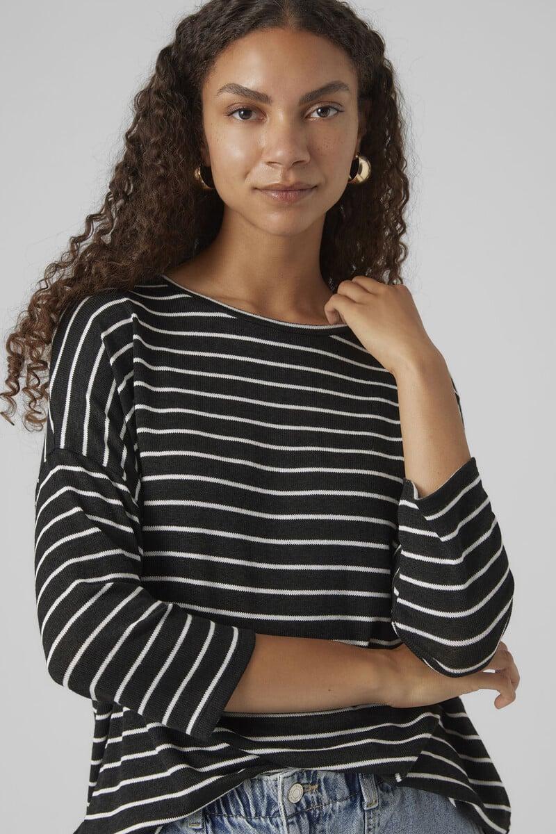 Cortefiel Jersey De Punto Manga 3/4