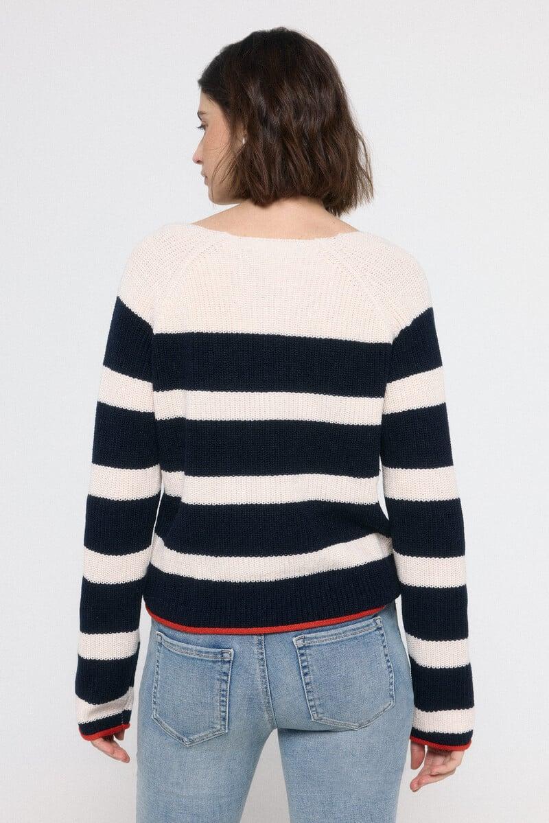 Cortefiel Jersey De Rayas Cuello Pico