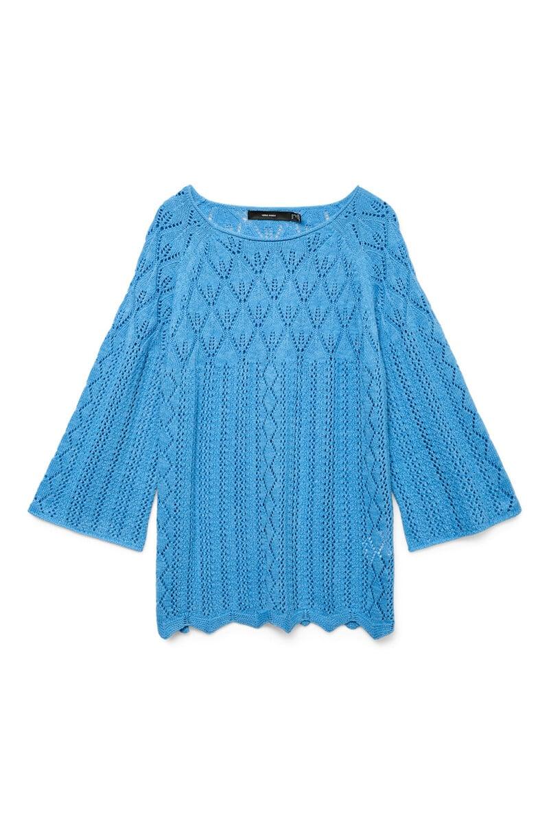 Cortefiel Jersey detalles calados talla grande