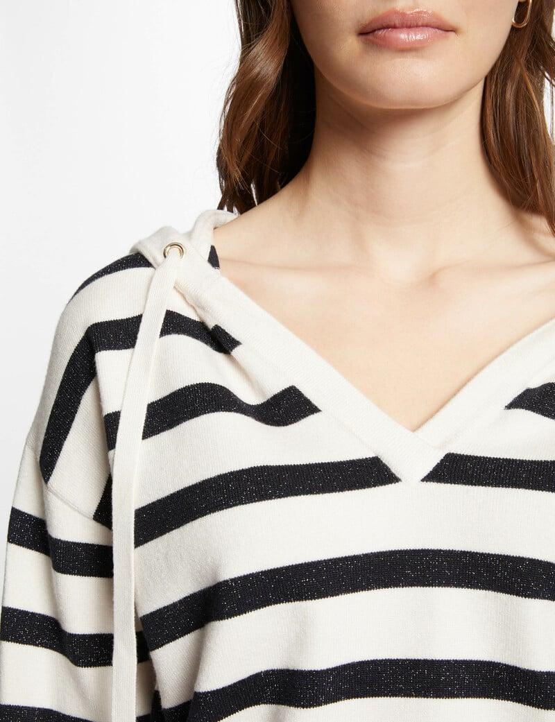 Cortefiel Jersey Escote En V Y Capucha