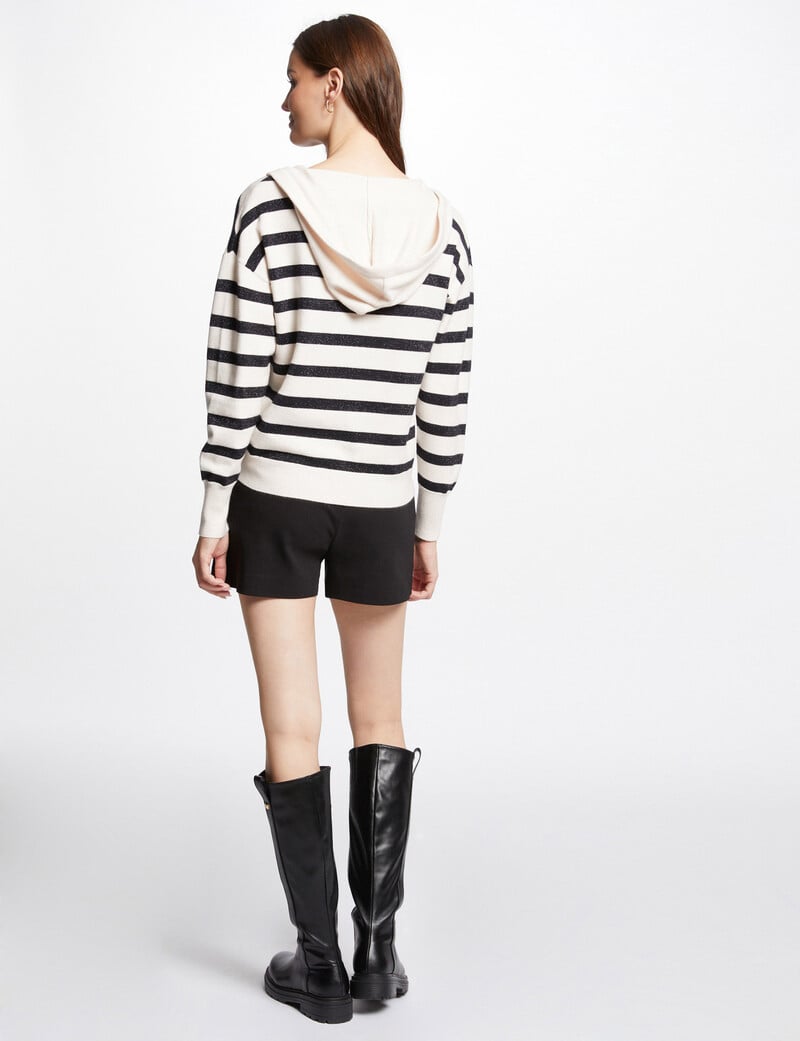 Cortefiel Jersey Escote En V Y Capucha