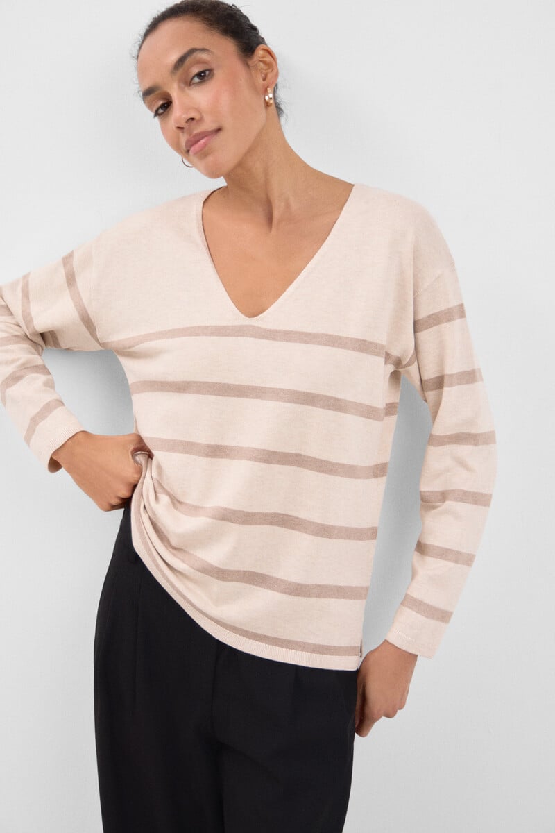 Cortefiel Jersey Escote Pico