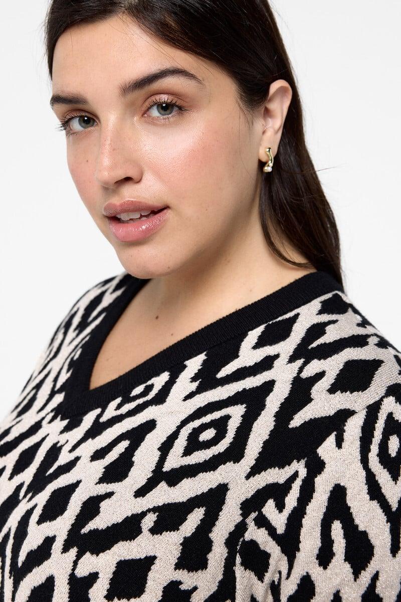Cortefiel Jersey estampado curvy