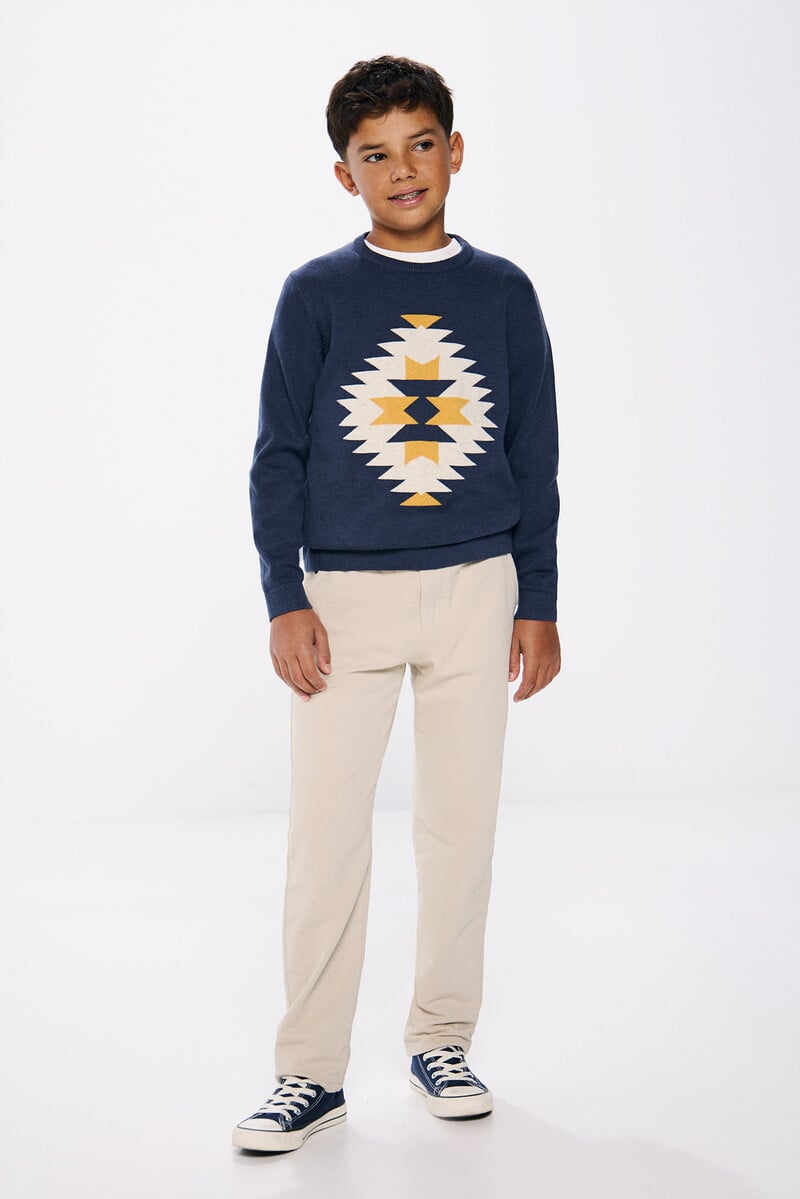 Cortefiel Jersey Estampado Etnico Niño