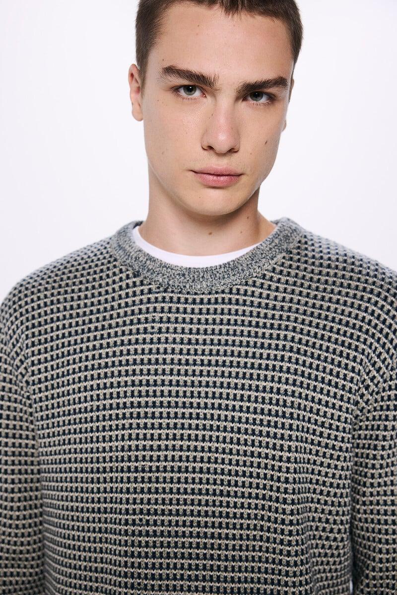 Cortefiel Jersey Estructura Jacquard