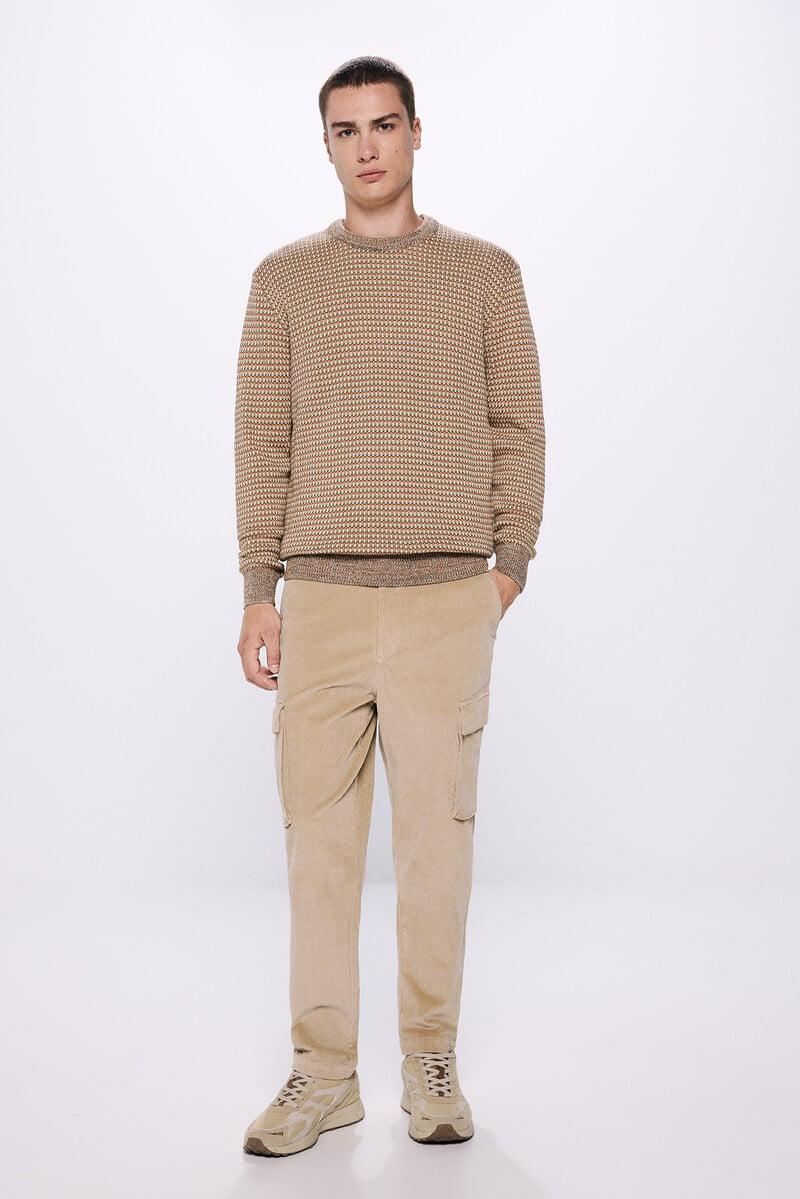 Cortefiel Jersey Estructura Jacquard