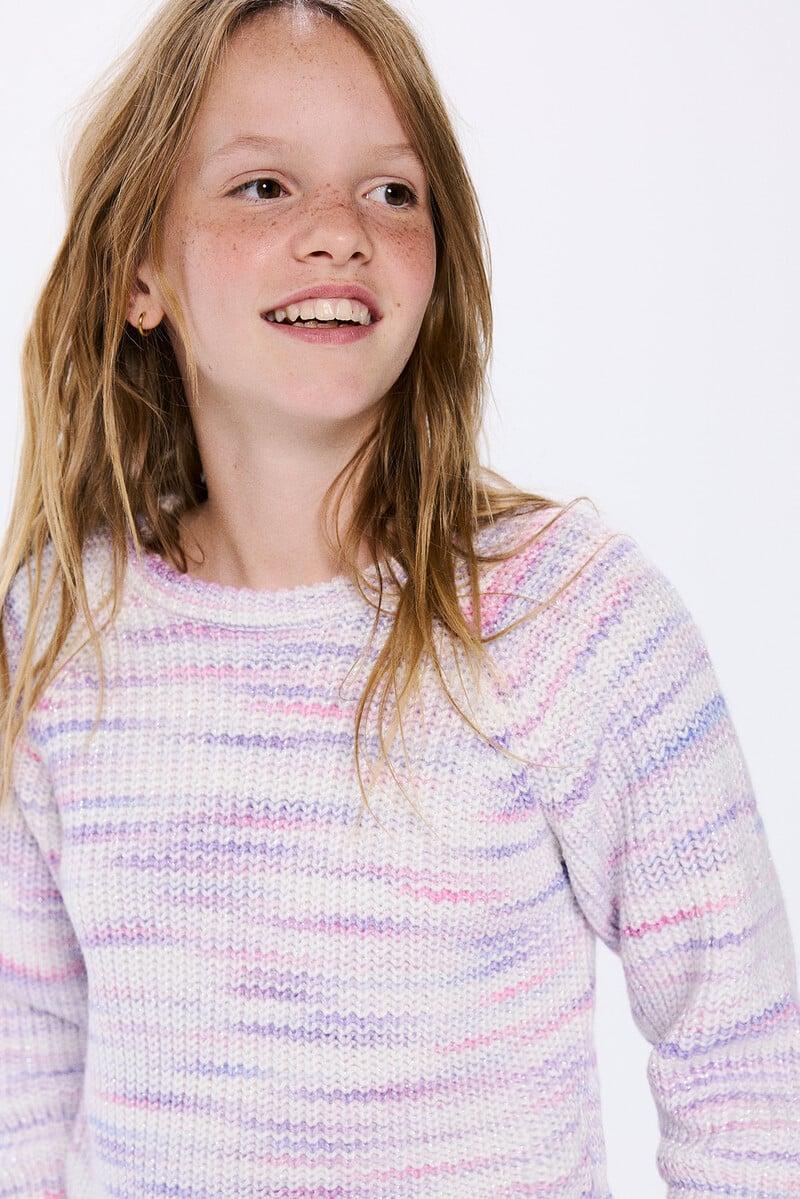 Cortefiel Jersey Grueso Lurex Niña