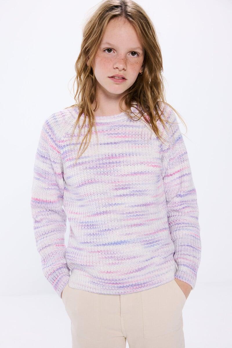 Cortefiel Jersey grueso lurex niña