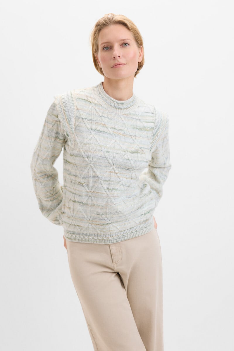 Cortefiel Jersey hilo estampado