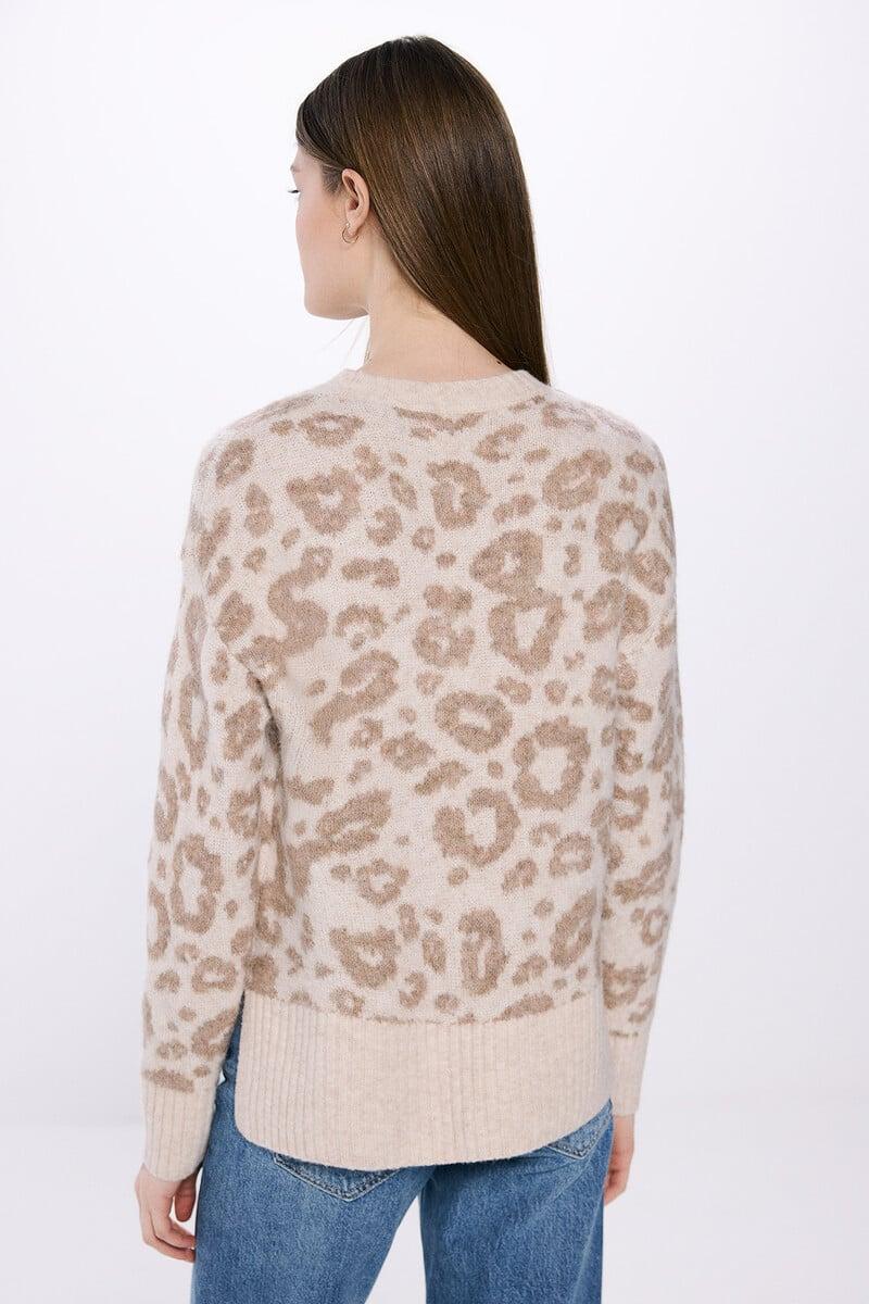 Cortefiel Jersey Intarsia Animal