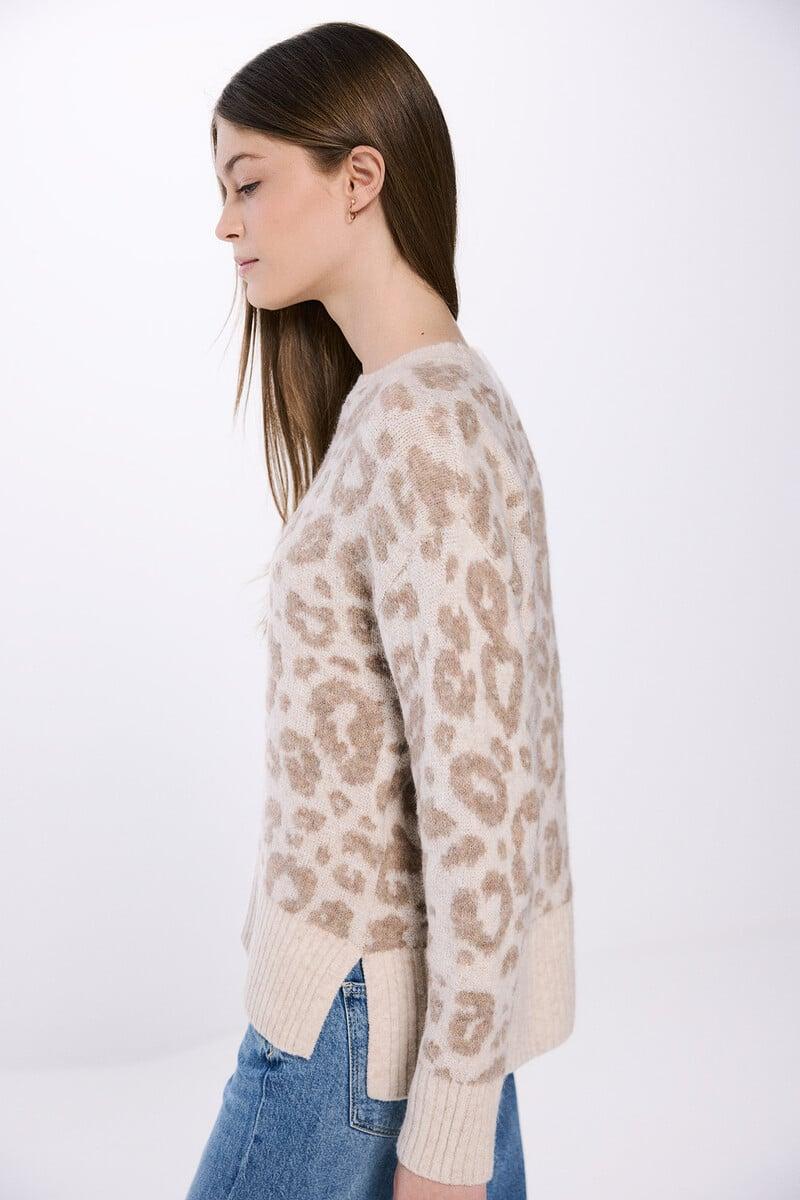 Cortefiel Jersey Intarsia Animal