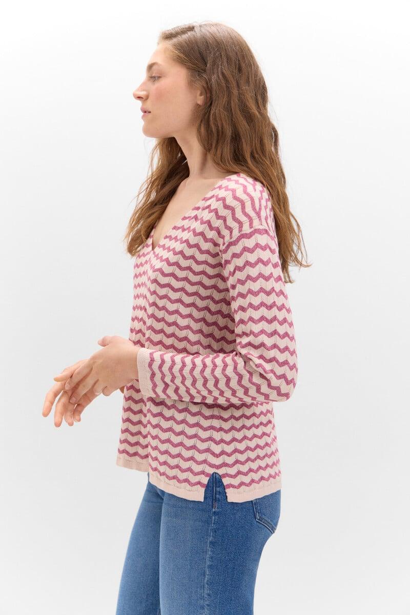 Cortefiel Jersey Jacquard Lurex