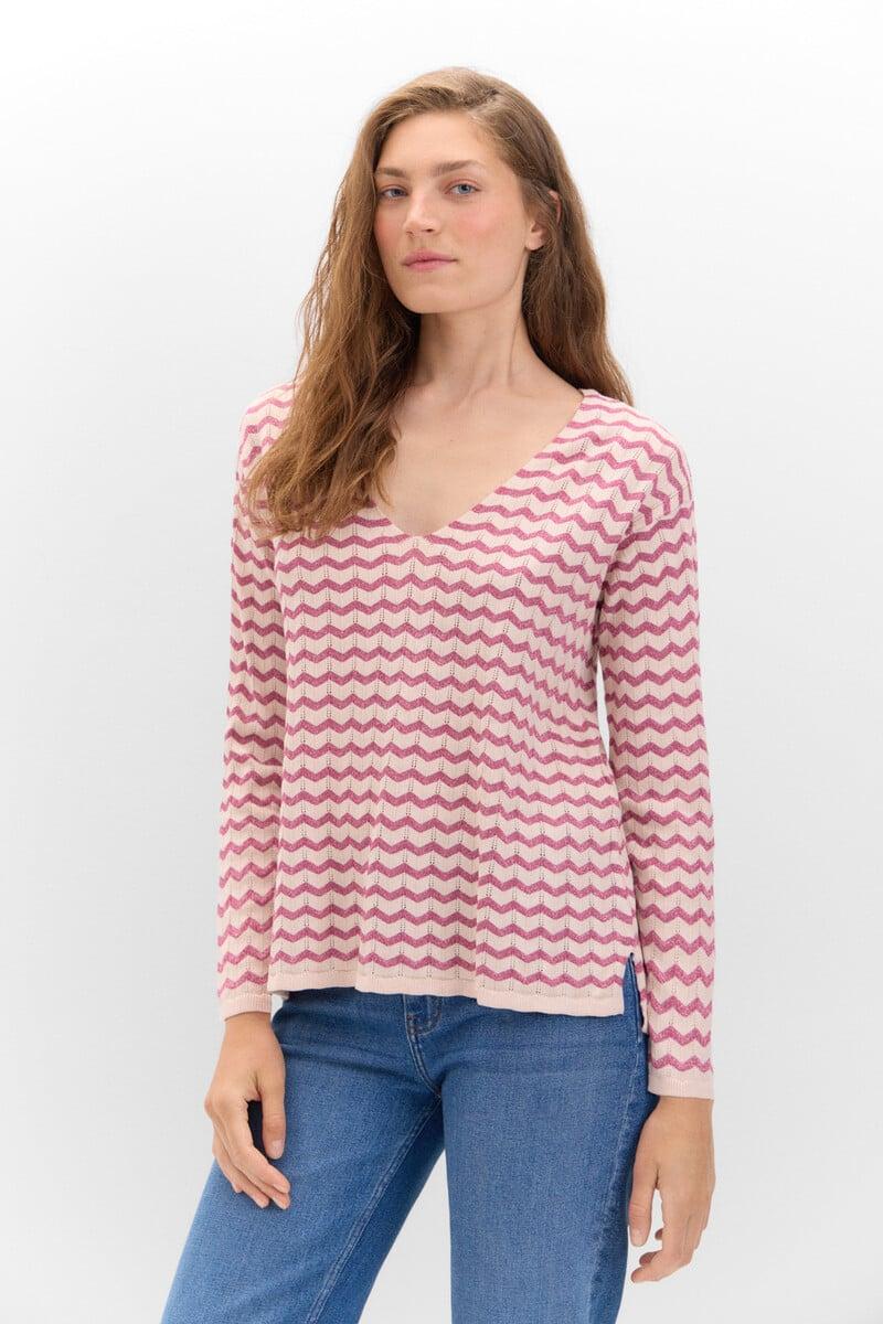 Cortefiel Jersey jacquard lurex