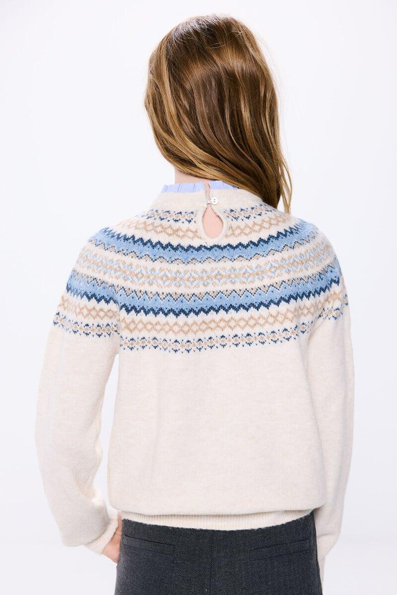 Cortefiel Jersey Jacquard Niña