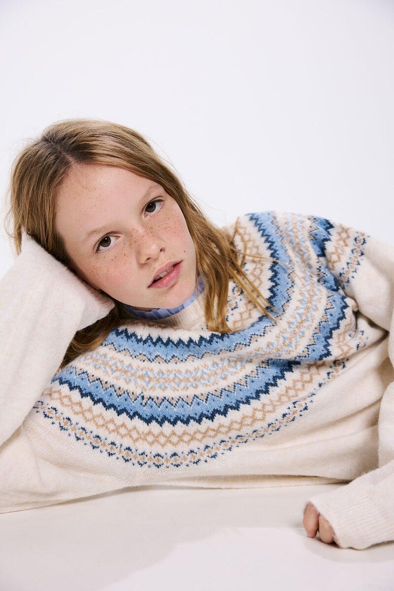 Cortefiel Jersey jacquard niña