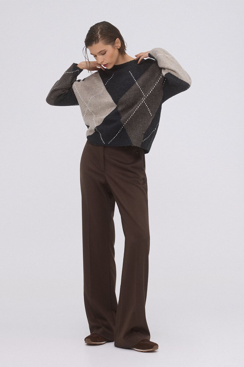 Cortefiel Jersey jacquard rombos