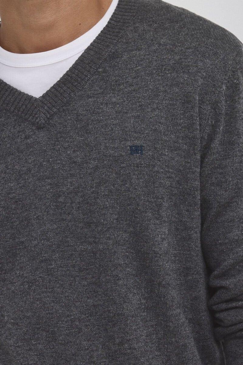 Cortefiel Jersey Lana Cashmere Cuello Pico