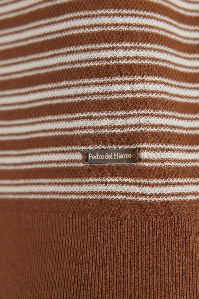 Cortefiel Jersey Lino Cuello Redondo Rayas