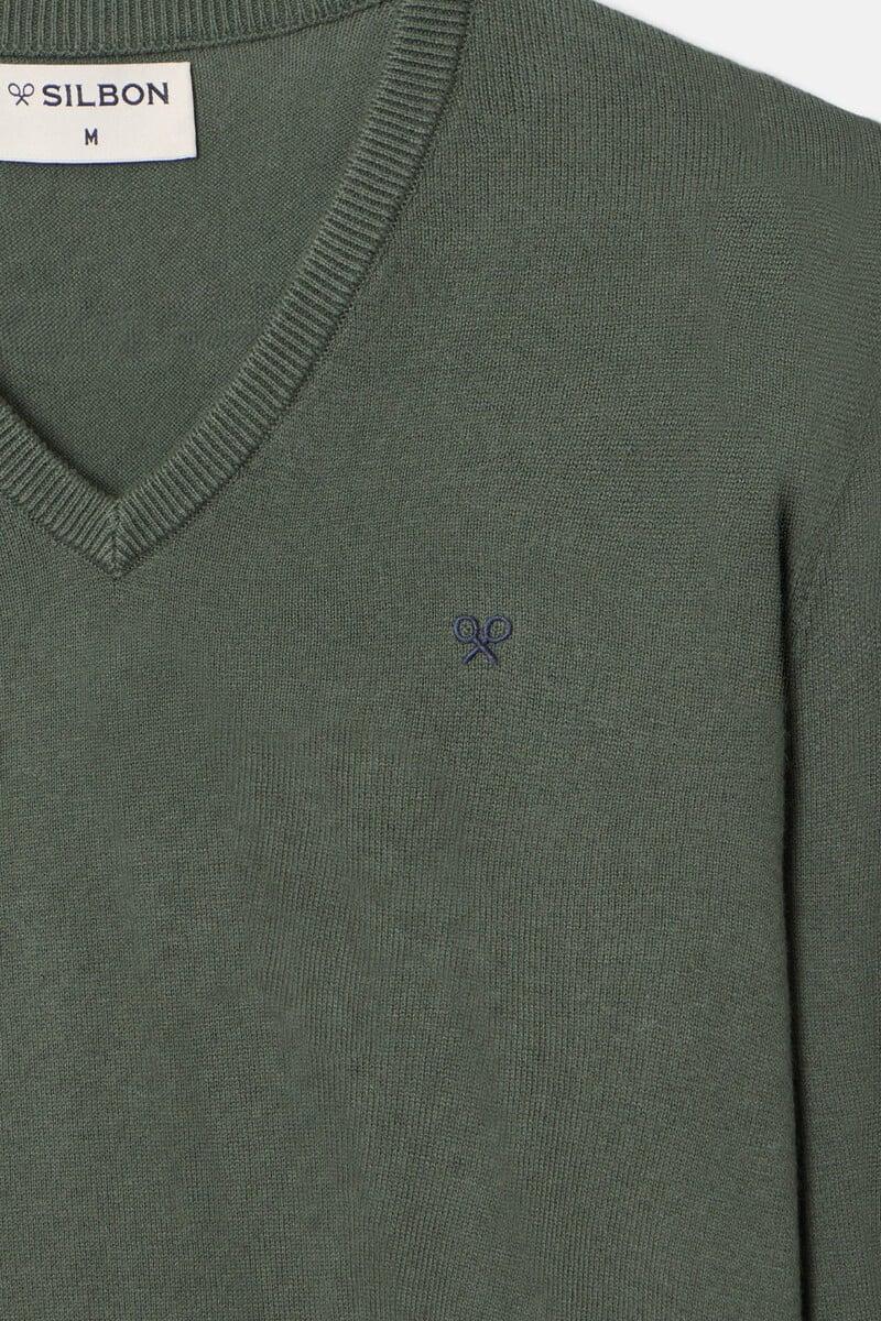 Cortefiel Jersey Liso Cuello Pico