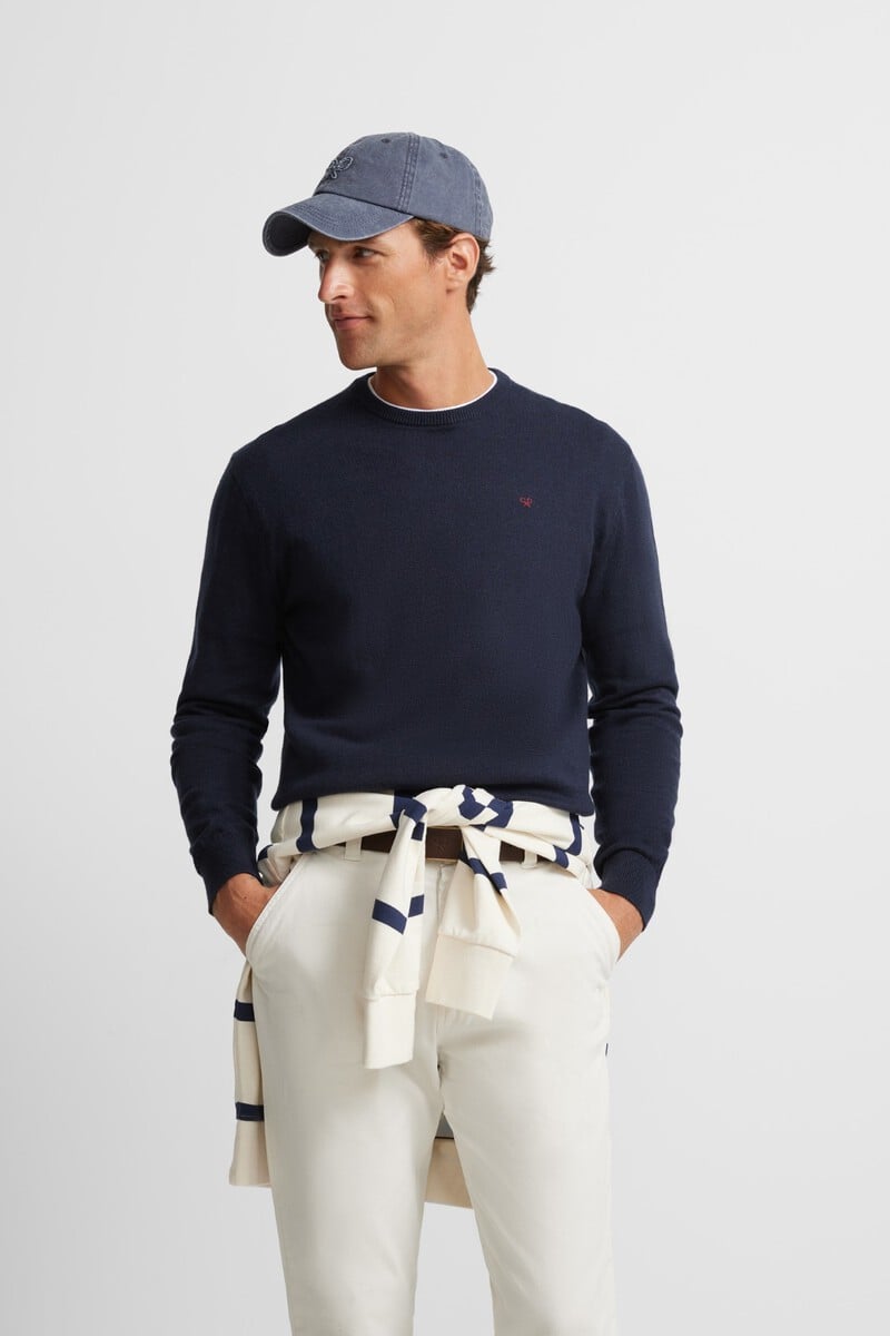 Cortefiel Jersey Liso Cuello Redondo