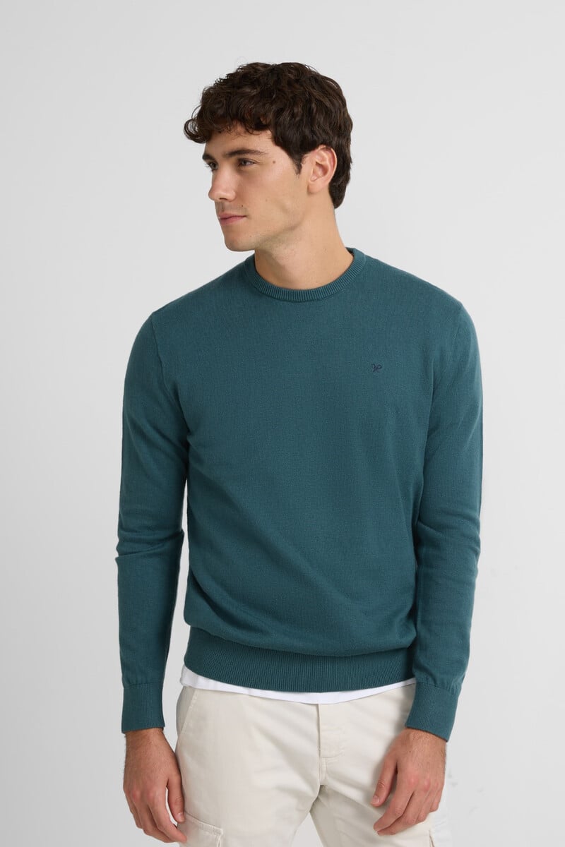 Cortefiel Jersey liso cuello redondo