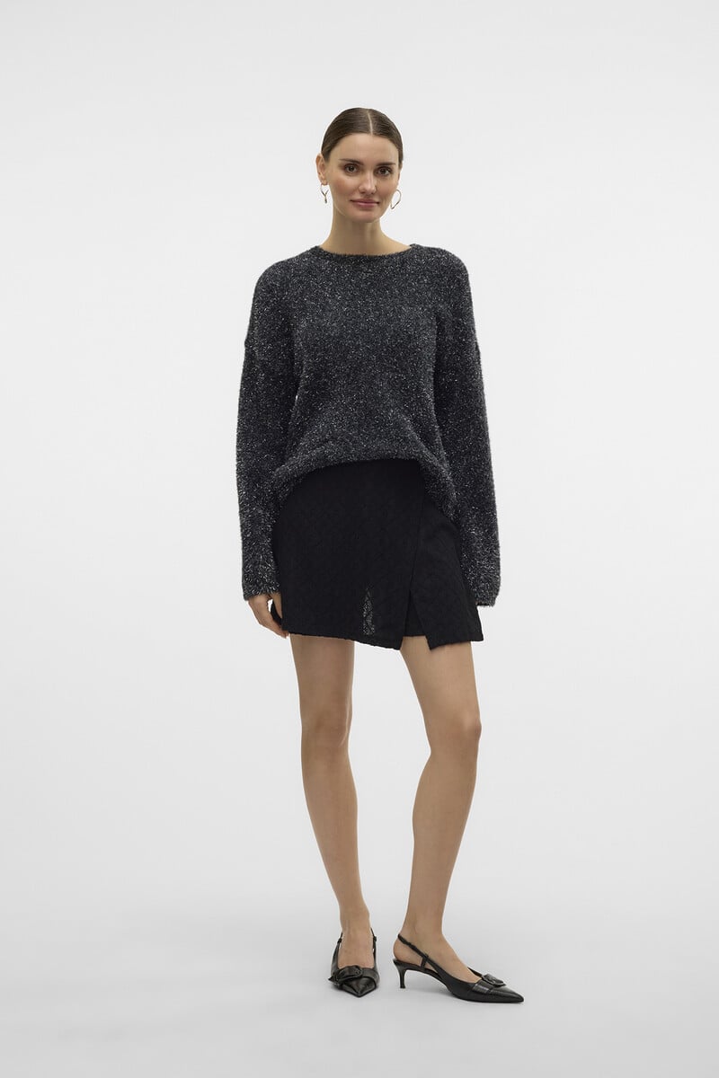 Cortefiel Jersey Manga Larga Con Lurex