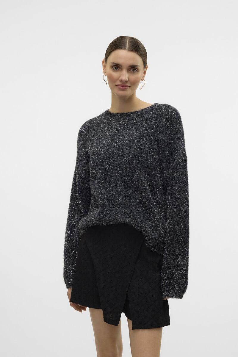 Cortefiel Jersey Manga Larga Con Lurex