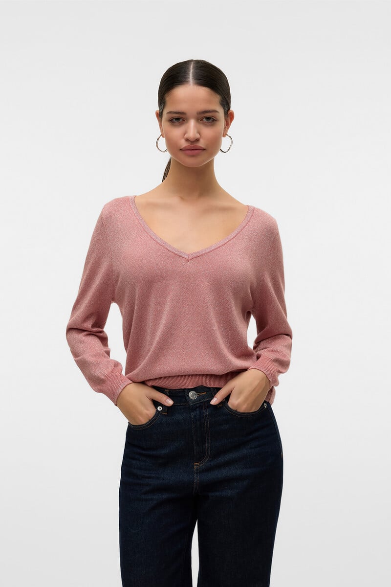 Cortefiel Jersey Manga Larga De Lurex