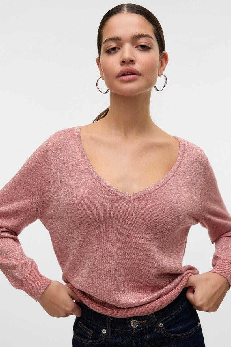 Cortefiel Jersey manga larga de lurex